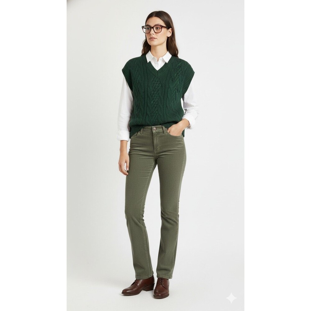 L.L. Bean Green Straight Leg Pants